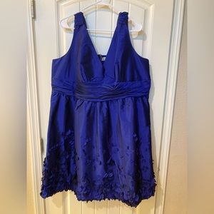 Calvin Klein Royal Blue Plus Size Mini Dress